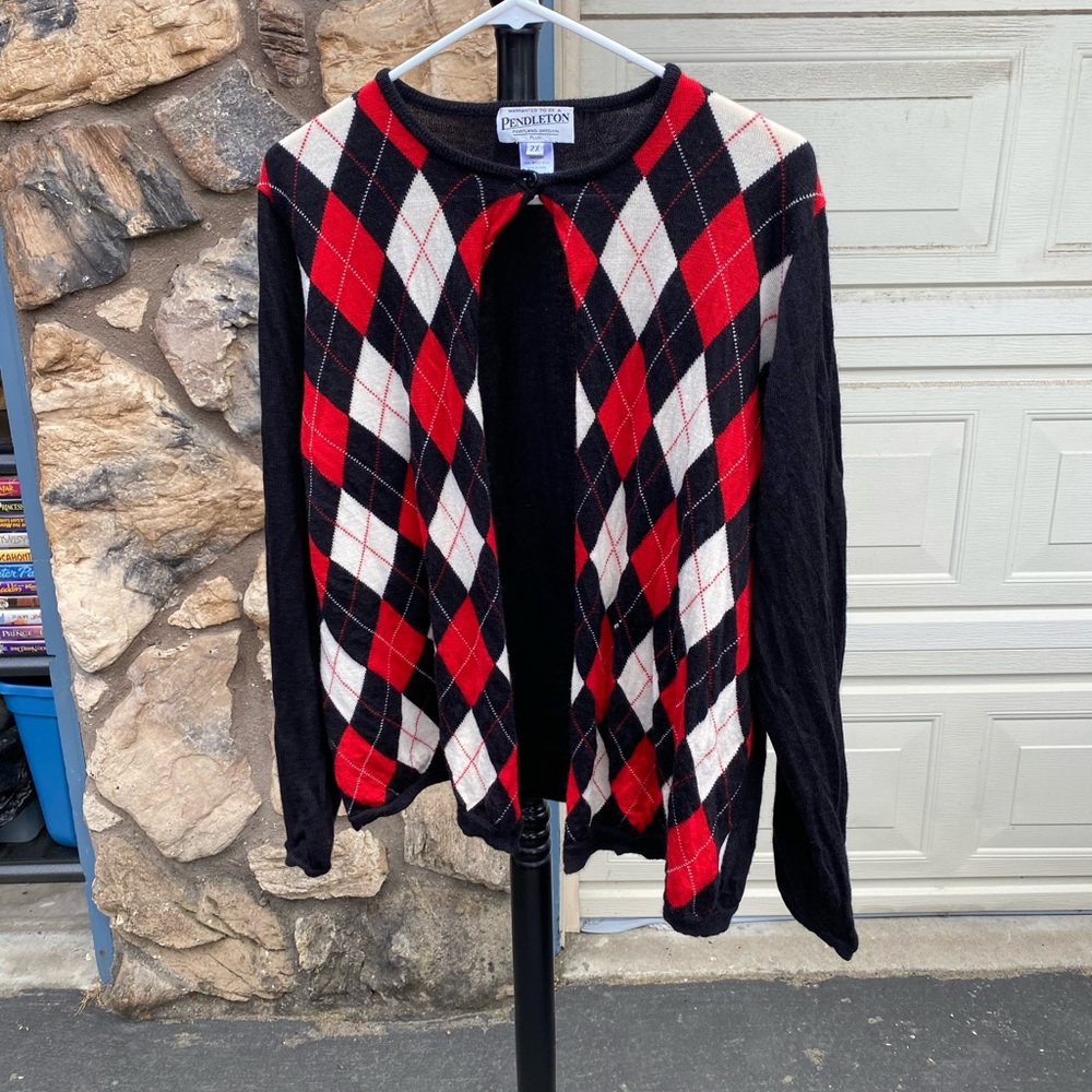 Pendleton plus cardigan